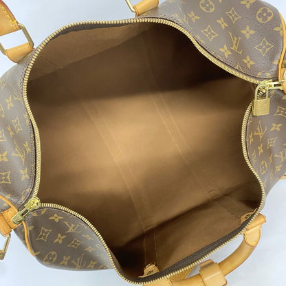 Louis Vuitton Boston Bag Monogram Keepall Bandoliere 50 M41416 Brown Men Women