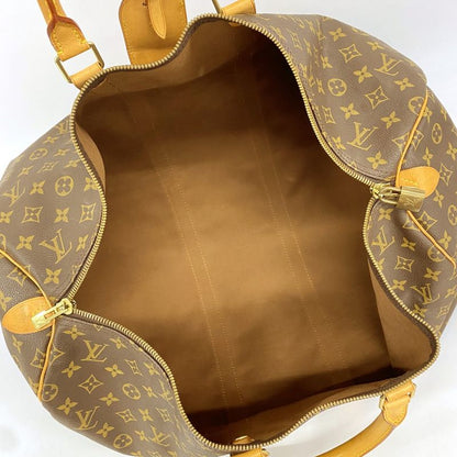 Louis Vuitton Boston Bag Monogram Keepall 55 M41424 Brown Men Women Unisex