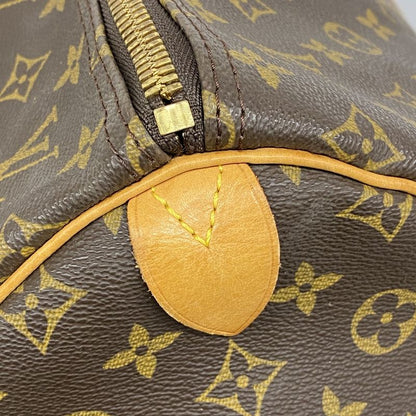 Louis Vuitton Boston Bag Monogram Keepall 55 M41424 Brown Men Women Unisex