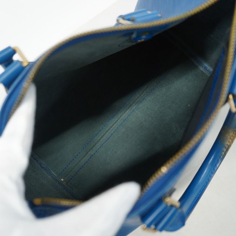 Louis Vuitton Handbag Epi Speedy 25 M43015 Toledo Blue Ladies