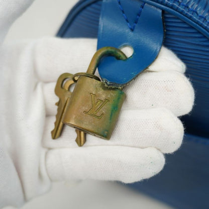 Louis Vuitton Handbag Epi Speedy 25 M43015 Toledo Blue Ladies