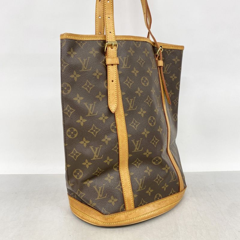 Louis Vuitton Tote Bag Monogram Bucket GM M42236 Brown Ladies