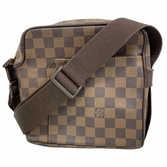 Louis Vuitton Shoulder Bag Damier Olaf PM N41442 Ebene Women's