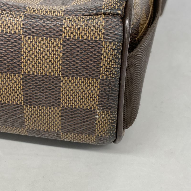 Louis Vuitton Shoulder Bag Damier Olaf PM N41442 Ebene Women's