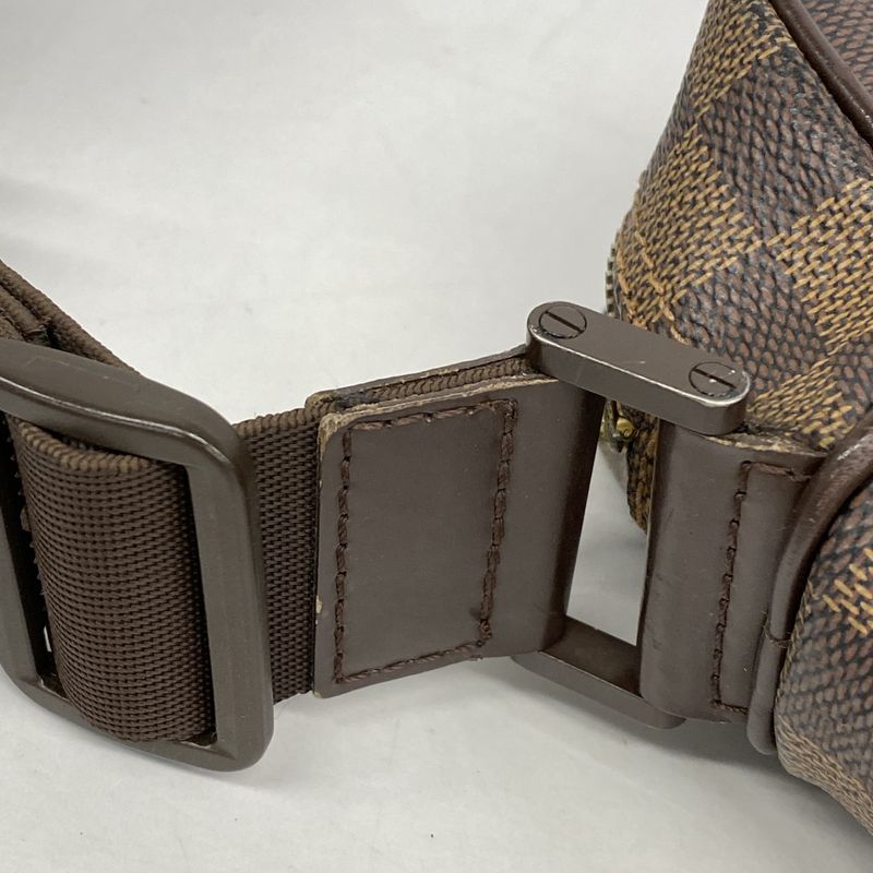 Louis Vuitton Shoulder Bag Damier Olaf PM N41442 Ebene Women's