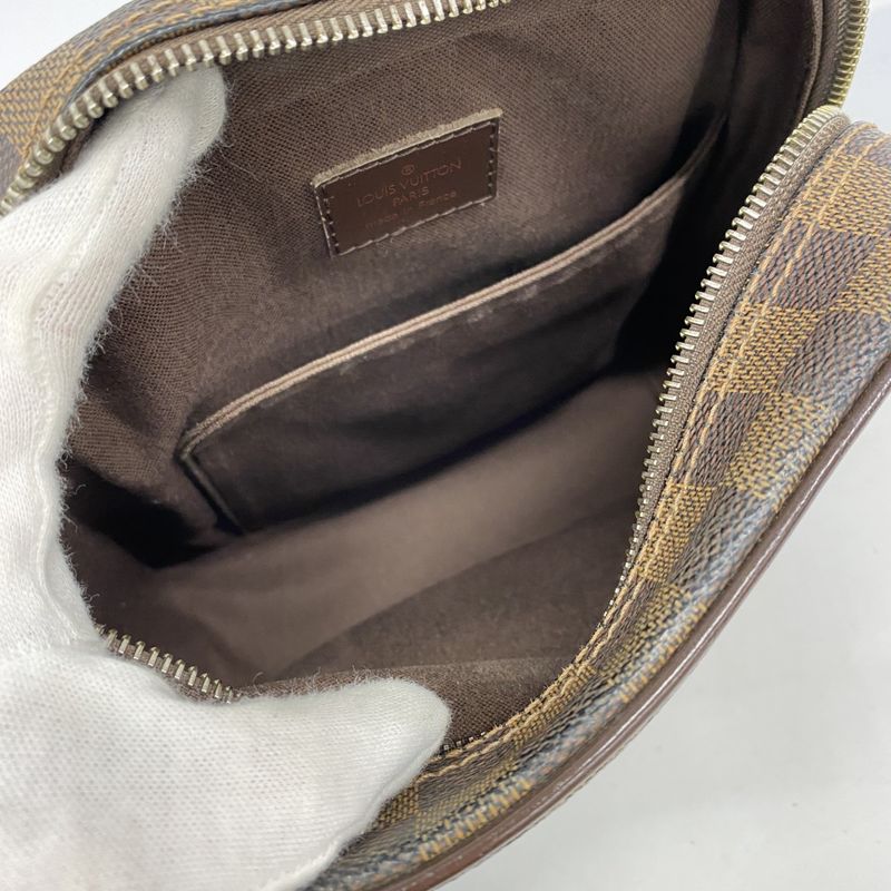 Louis Vuitton Shoulder Bag Damier Olaf PM N41442 Ebene Women's