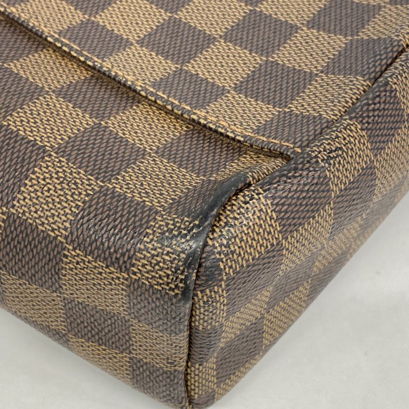 Louis Vuitton Shoulder Bag Damier Olaf PM N41442 Ebene Women's