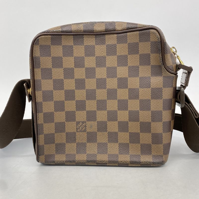 Louis Vuitton Shoulder Bag Damier Olaf PM N41442 Ebene Women's