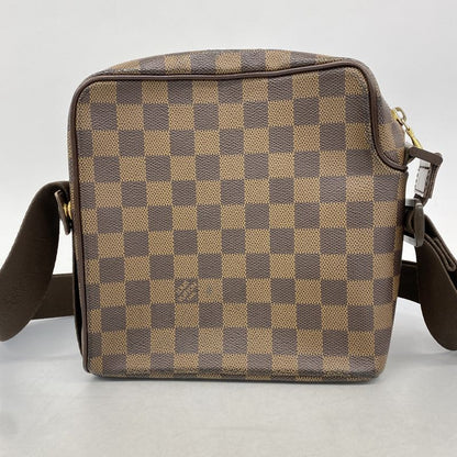 Louis Vuitton Shoulder Bag Damier Olaf PM N41442 Ebene Women's