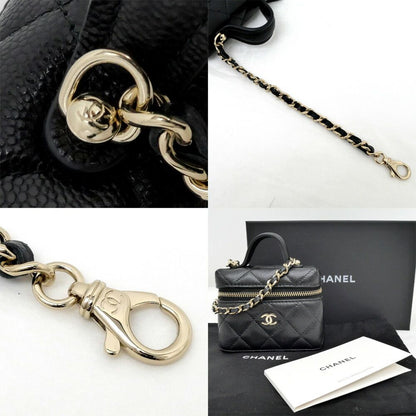 Chanel Chanel Bag Charm Classic Mini Quilted Ap4897 Random BK GD Grain