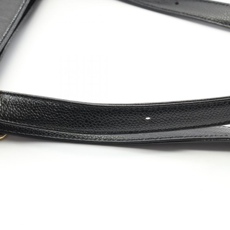 Chanel Chanel Tote Bag Black Caviar Leather Turnlock