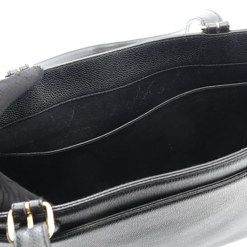 Chanel Chanel Tote Bag Black Caviar Leather Turnlock