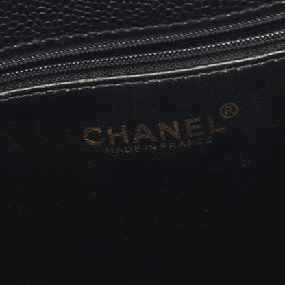 Chanel Chanel Tote Bag Black Caviar Leather Turnlock