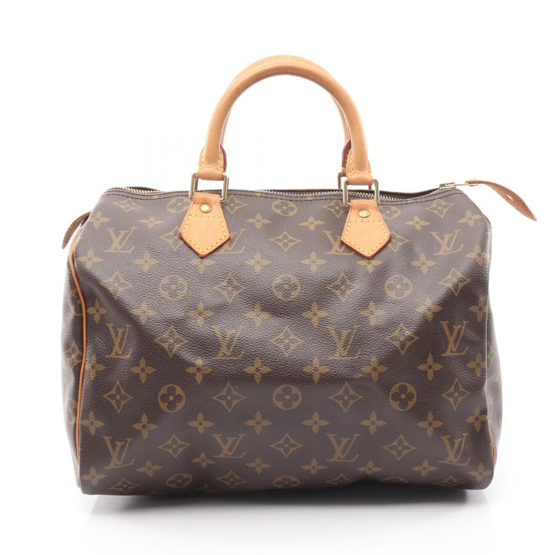 Louis Vuitton Handbag Speedy 30 M41526 PVC Coated Canvas Leather Speedy 30