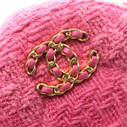 Chanel Shoulder Bag Chanel 19 Matelasse Fuchsia Pink Fabric Matelasse Round