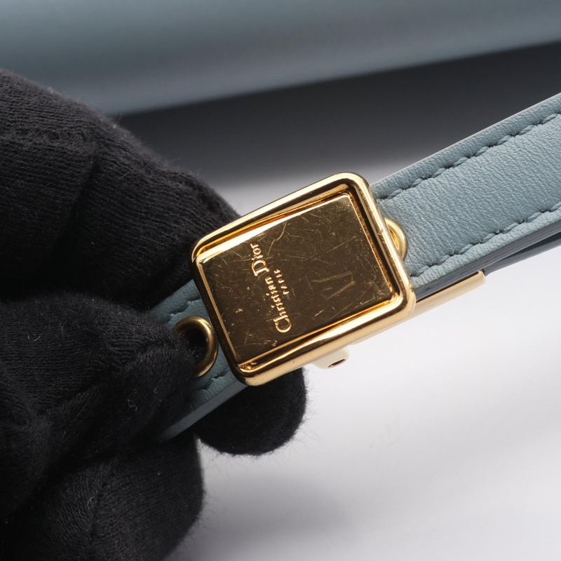 Dior Shoulder Bag Bobby East-west Light Blue Leather Bobby East-west Bag Ladies