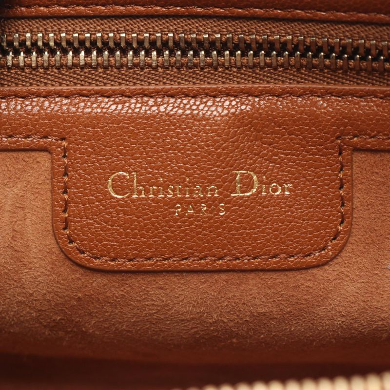 Dior Shoulder Bag Double Saddle Pouch Brown Leather Double Saddle Pouch