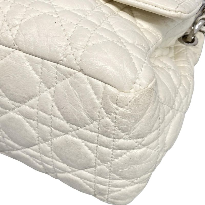 Dior Christian Dior Shoulder Bag New Rock Cannage Stitch Ivory Chain Shoulder