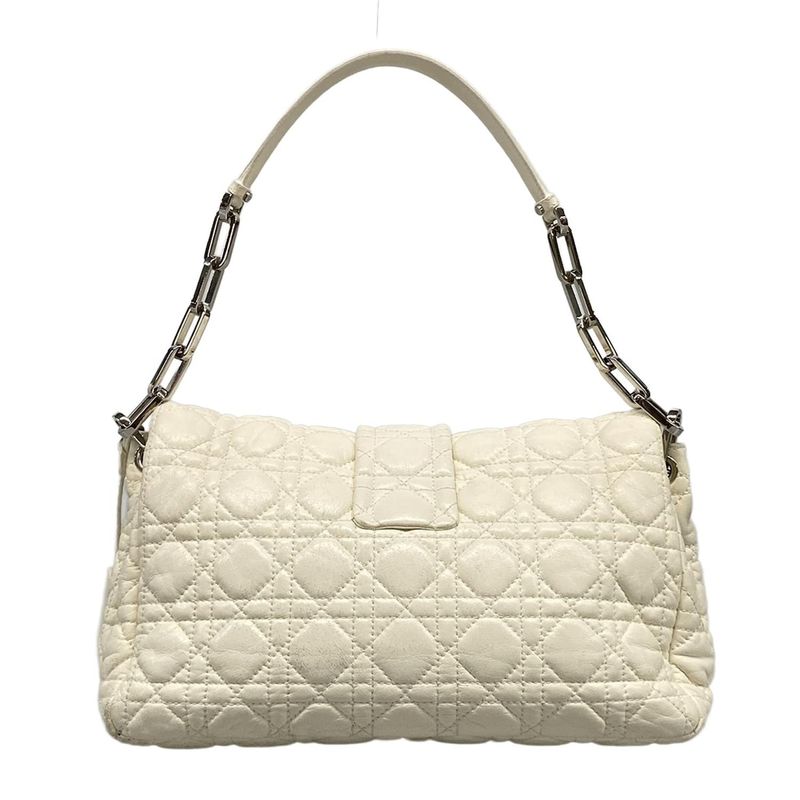 Dior Christian Dior Shoulder Bag New Rock Cannage Stitch Ivory Chain Shoulder