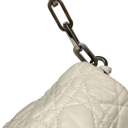 Dior Christian Dior Shoulder Bag New Rock Cannage Stitch Ivory Chain Shoulder
