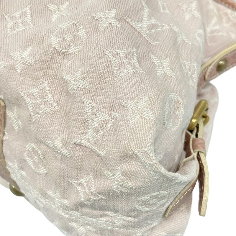 Louis Vuitton Handbag Monogram Denim Neocabby MM M95836 Rose Cotton Leather