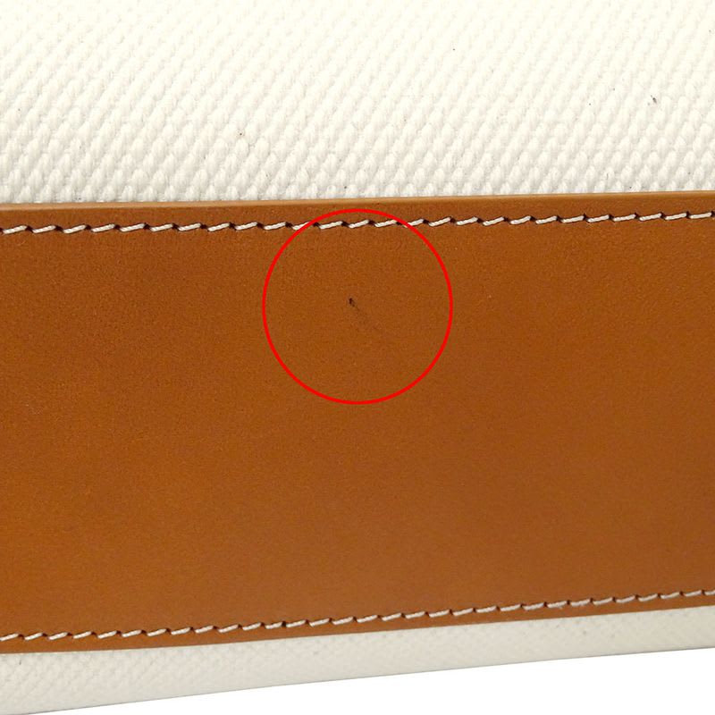 Celine Bag Tote Canvas Vertical Cabas Large Brown Ivory