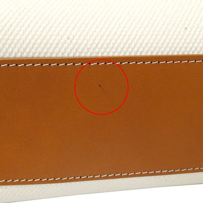 Celine Bag Tote Canvas Vertical Cabas Large Brown Ivory