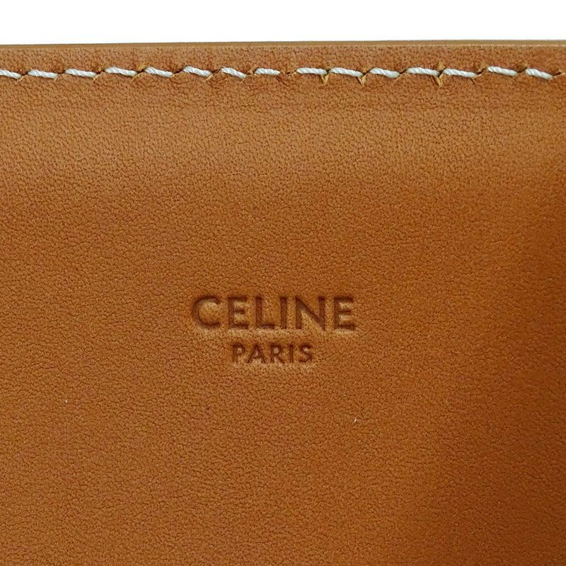 Celine Bag Tote Canvas Vertical Cabas Large Brown Ivory