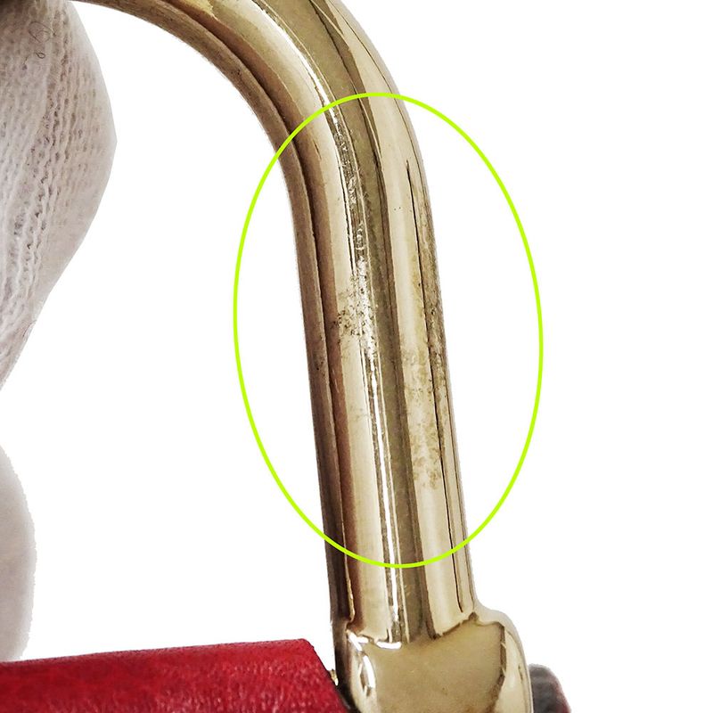 Gucci Bag Women's Brand Handbag Shoulder Bag 2way Bamboo Leather Red 282315