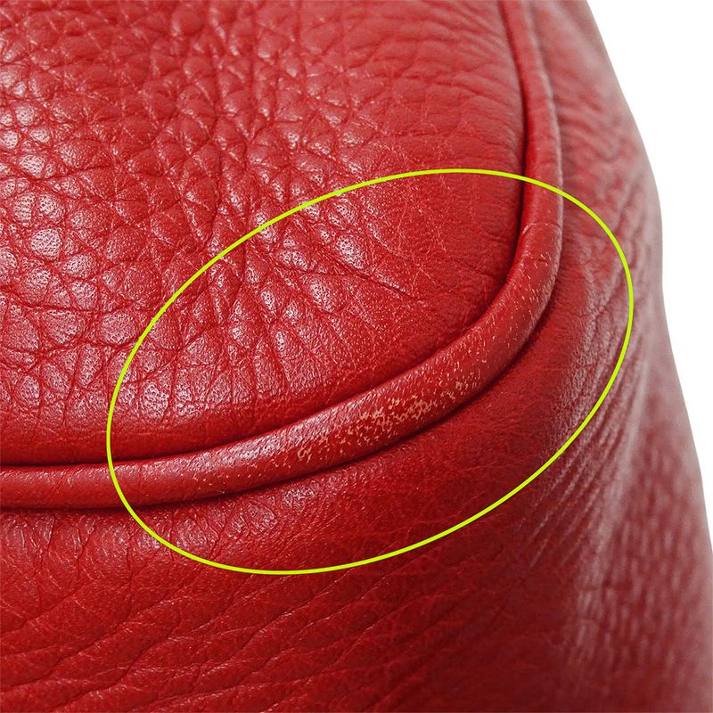 Gucci Bag Women's Brand Handbag Shoulder Bag 2way Bamboo Leather Red 282315