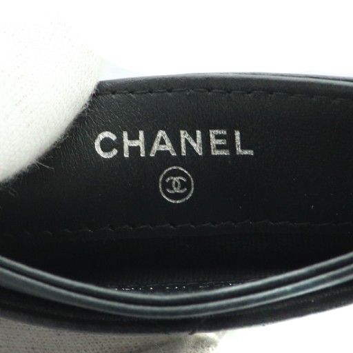 Chanel Matelasse Classic Card Case Black SS • OS