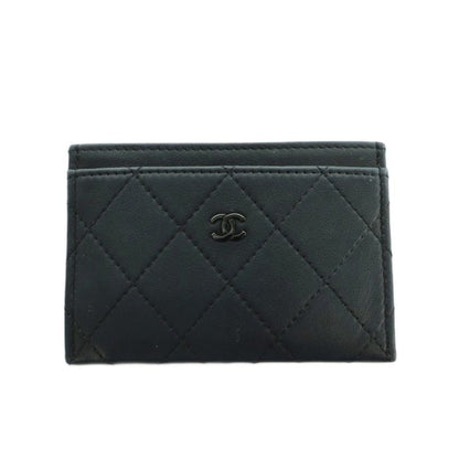 Chanel Matelasse Classic Card Case Black SS • OS