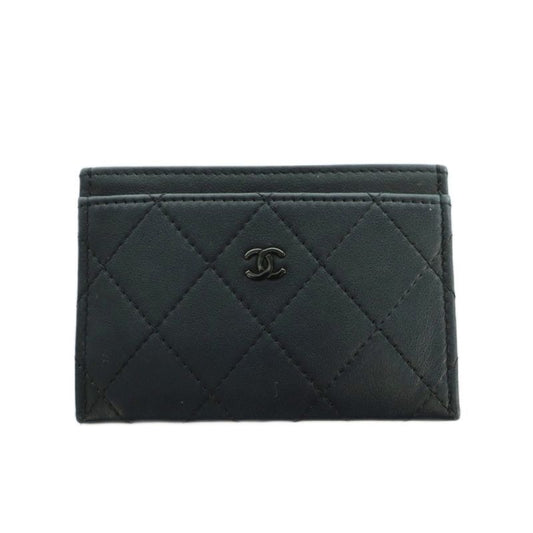 Chanel Matelasse Classic Card Case Black SS • OS