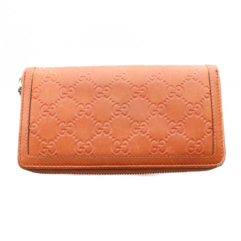Gucci Sukey Interlocking G Long Wallet Leather GG Brown SS • OS