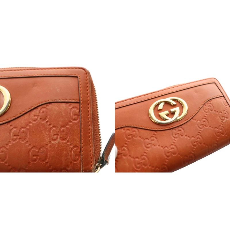 Gucci Sukey Interlocking G Long Wallet Leather GG Brown SS • OS