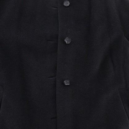 Balenciaga Collarless Coat Black Women's Other Outerwear