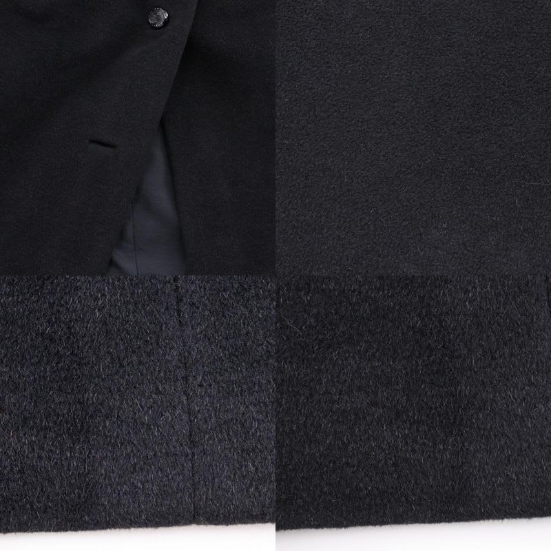 Balenciaga Collarless Coat Black Women's Other Outerwear