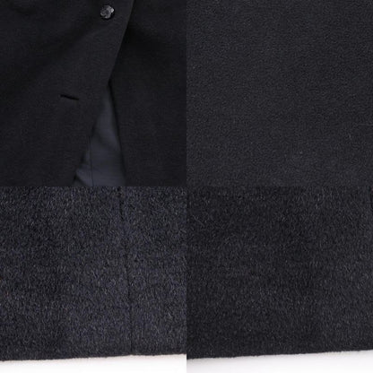 Balenciaga Collarless Coat Black Women's Other Outerwear