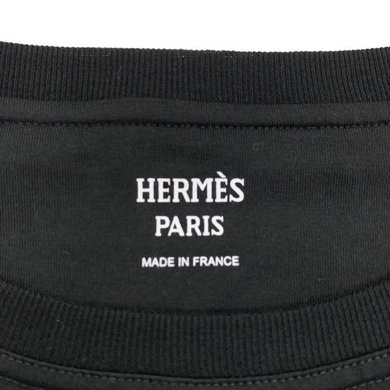 Hermes Top Cotton Black T-Shirt