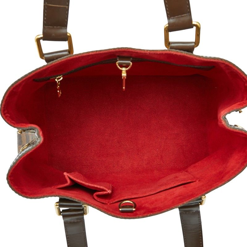 Louis Vuitton Damier Hampstead PM Tote Bag Handbag N51205 Ebene Brown PVC