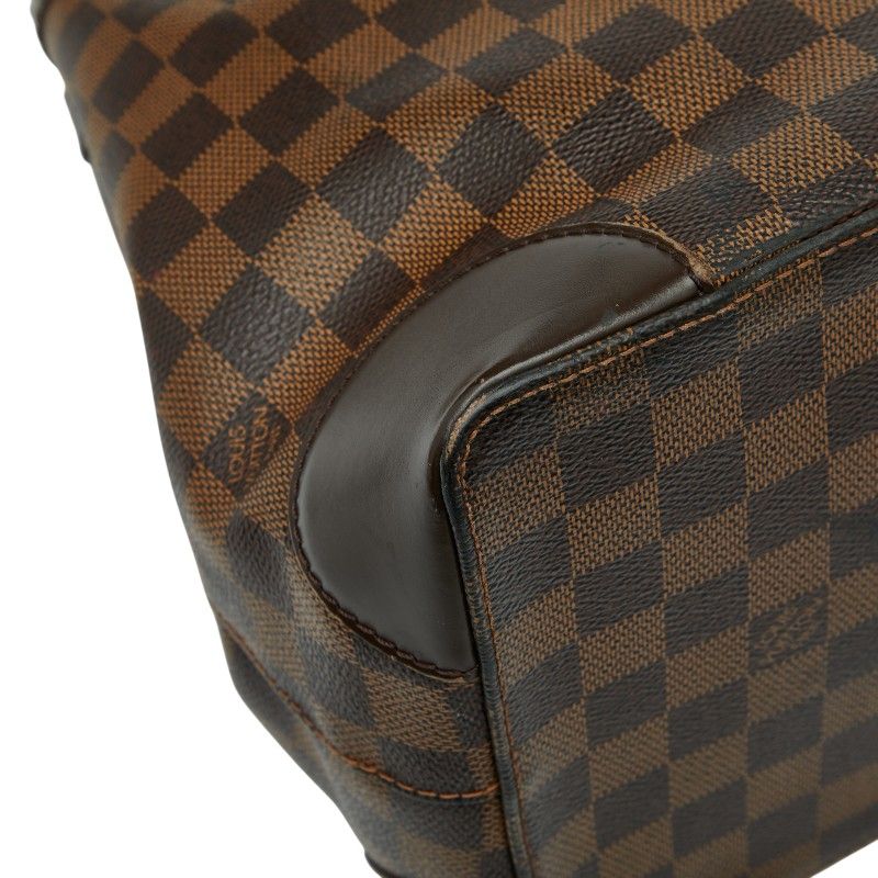 Louis Vuitton Damier Hampstead PM Tote Bag Handbag N51205 Ebene Brown PVC