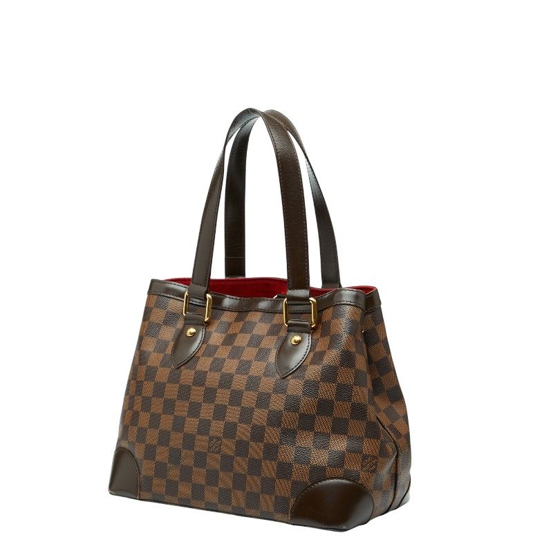Louis Vuitton Damier Hampstead PM Tote Bag Handbag N51205 Ebene Brown PVC