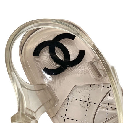 Chanel Sandals Shoes Rubber Clear Thong Sandals Flat Sandals Here Mark Bijou