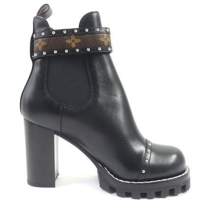 □louis Vuitton Star Trail Line Leather Monogram Studded Belt Side Gore Boots