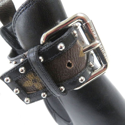 □louis Vuitton Star Trail Line Leather Monogram Studded Belt Side Gore Boots