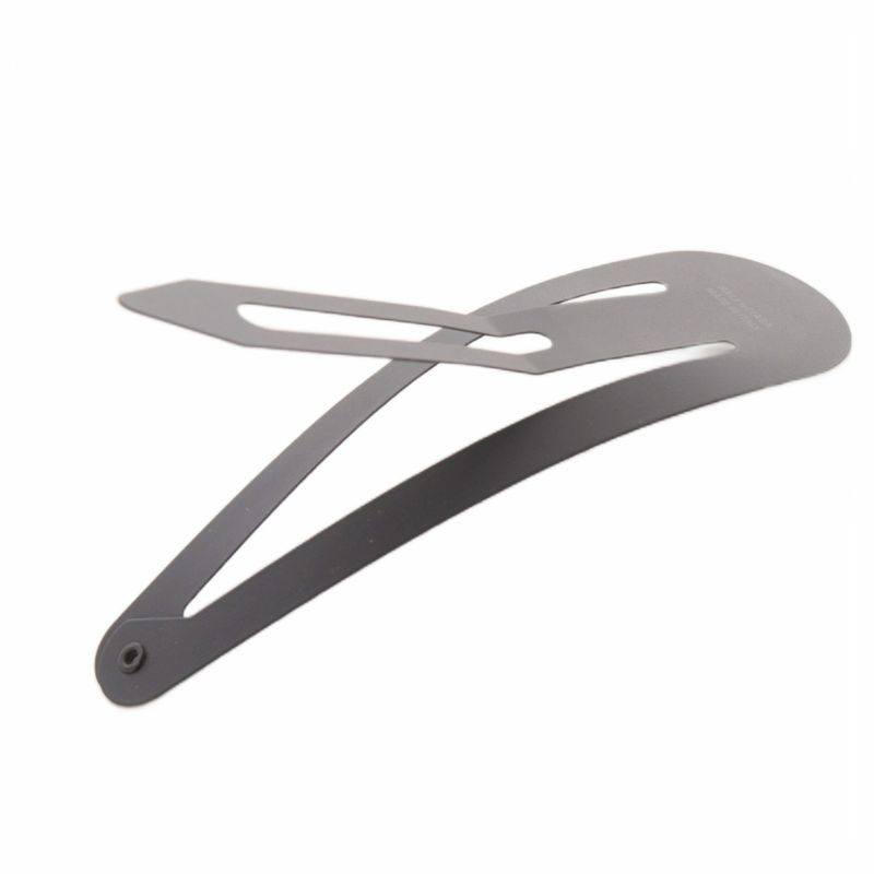 Balenciaga Holli Xxl Snap Clip Hair Clip Set Logo Black