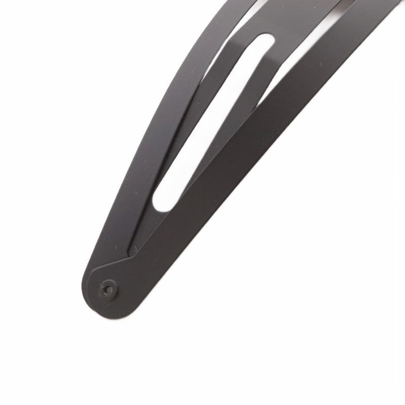 Balenciaga Holli Xxl Snap Clip Hair Clip Set Logo Black