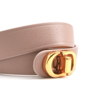 Christian Dior 30 Montaigne Bracelet Double CD Logo Leather Pink