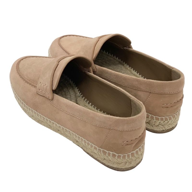 Hermes Trip Loafers Flat Shoes Espadrilles Rope Sole Suede Beige