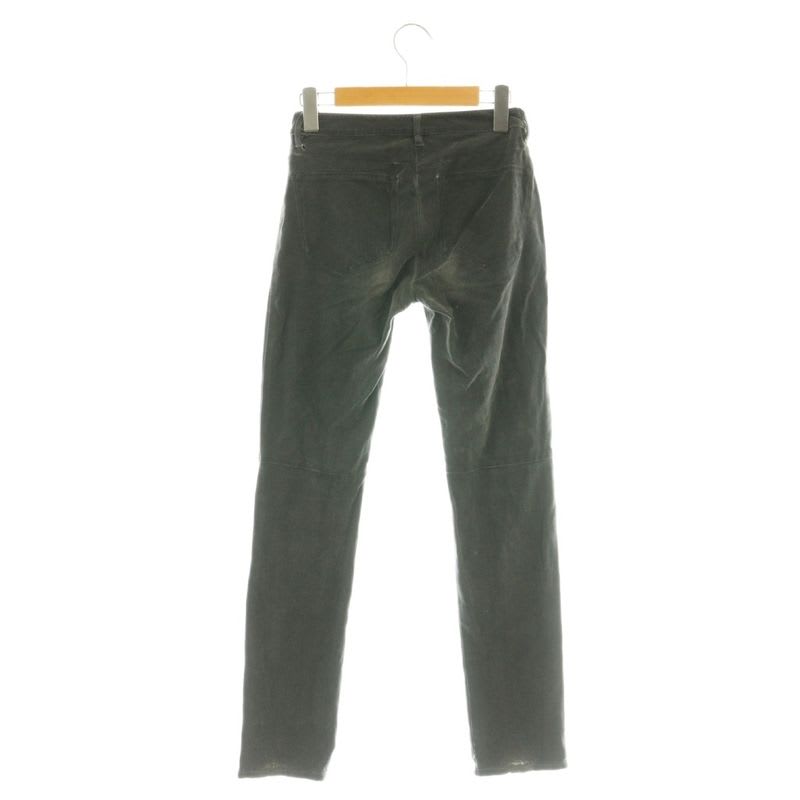 Chanel Faux Pearl Button Skinny Denim Pants Stretch 34 Charcoal CX OS
